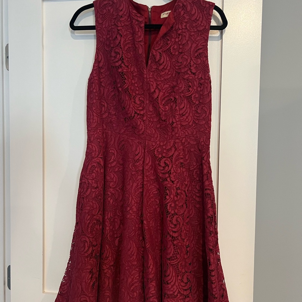 Burberry London Lace Dress - Deep Pink